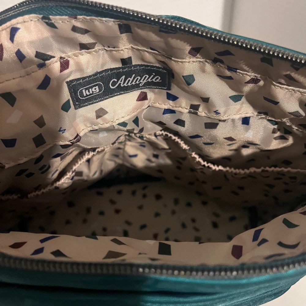 Lug Bag - Elegant Teal Adagio Shoulder Bag - Picture 8 of 9